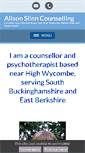 Mobile Screenshot of alisonslinncounselling.co.uk