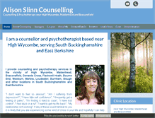 Tablet Screenshot of alisonslinncounselling.co.uk